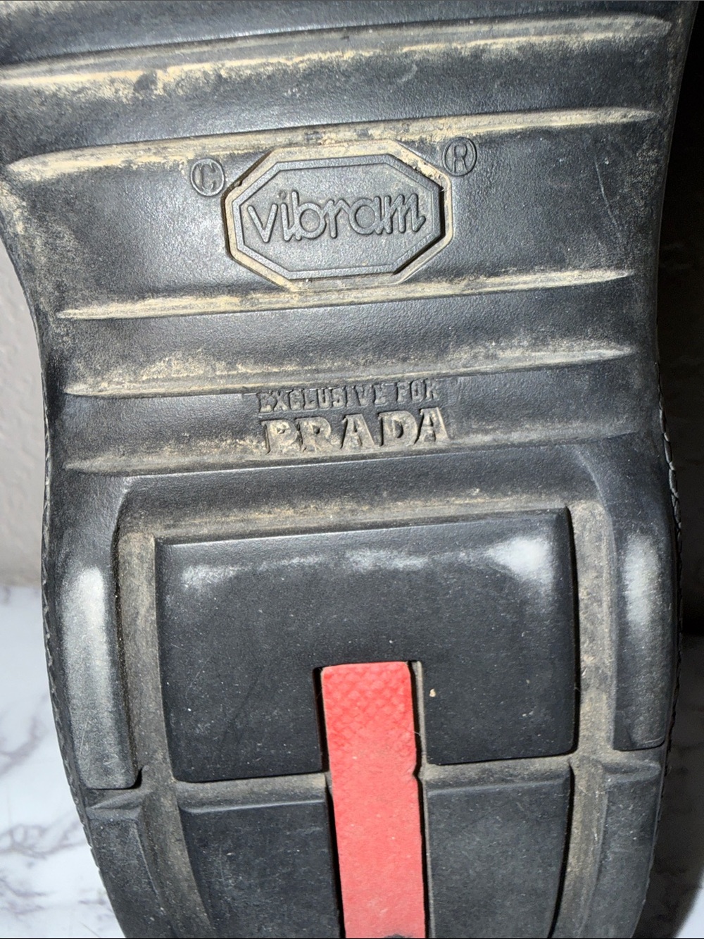 Prada Vibram Black Leather Slip-On Loafers size 39.5 / 10 - Picture 8 of 9